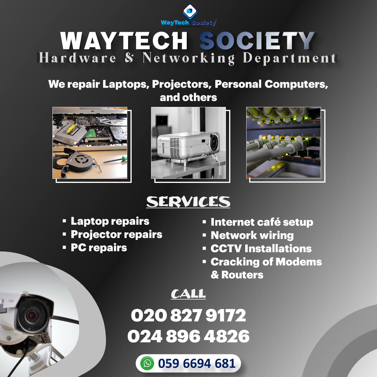 Professional Hardware & Networking Services – WayTech Society