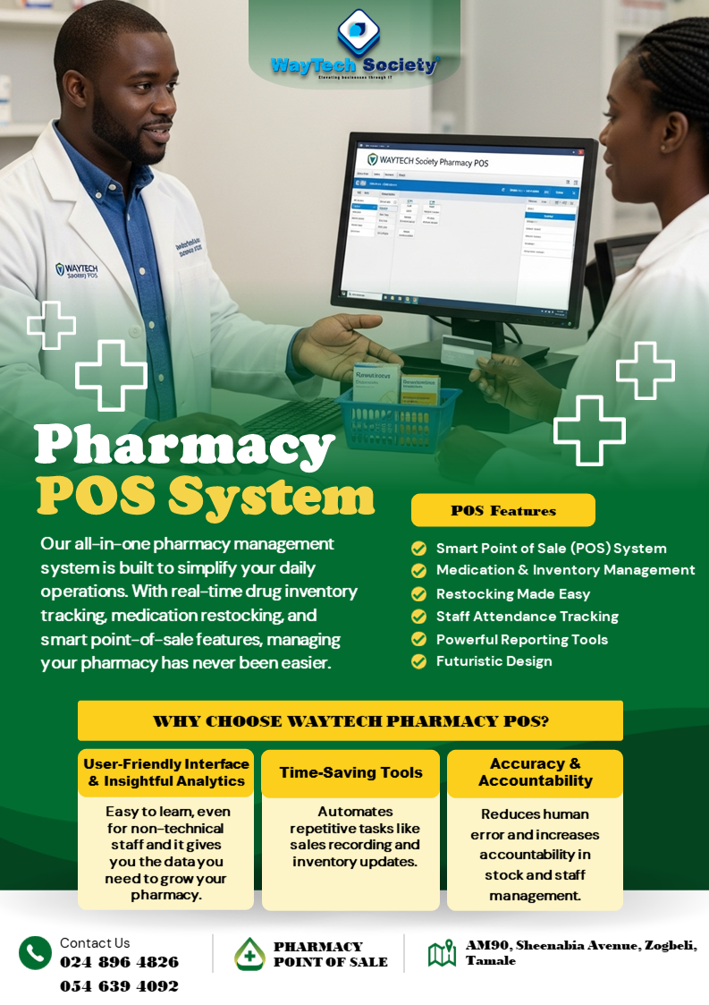 💊 Revolutionize Your Pharmacy with WayTech Society’s All-in-One POS System