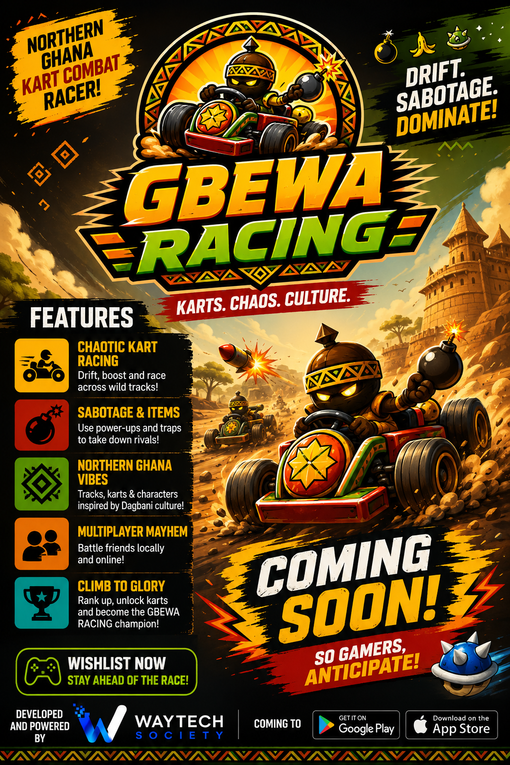 GBEWA RACING: Northern Ghana’s Chaotic Kart-Combat Game Is Coming Soon